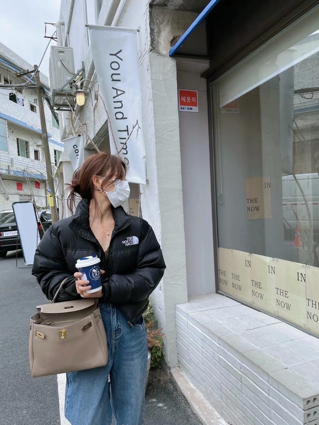 韓國正品🔥🇰🇷 IU同款❗️The North Face 北臉TNF肯豆同款三格羽絨外套 女款！ 肯豆同款 腰身羽絨外套🧥