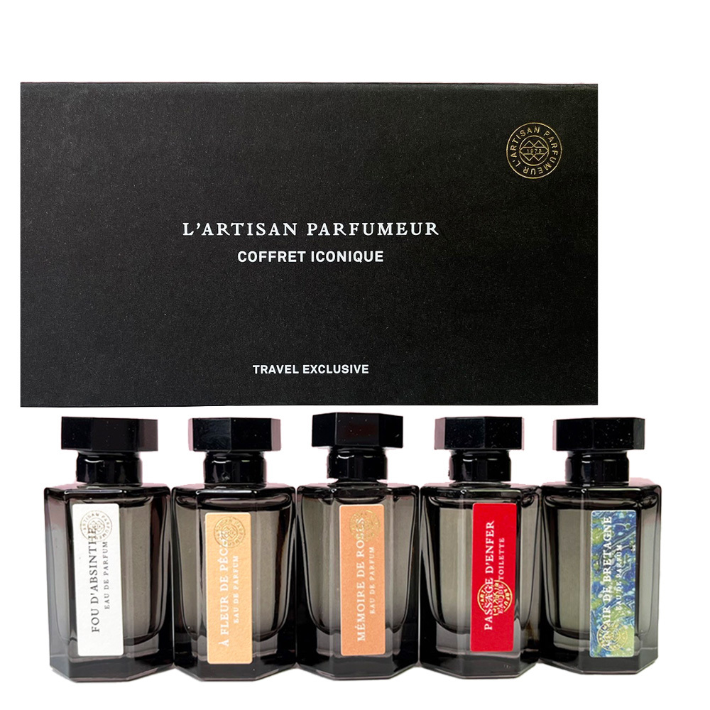L'Artisan Parfumeur 阿蒂仙之香 (狂戀苦艾+桃野仙蹤+玫瑰追憶+冥府之路+布列塔尼的空氣)小香禮盒 5MLx5