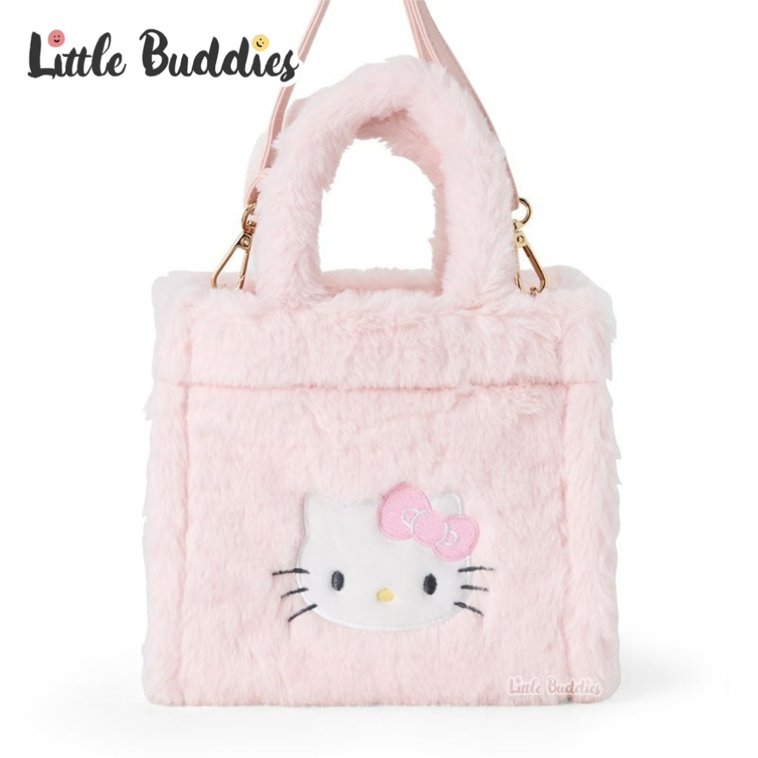 日本 Sanrio 毛茸茸兩用斜揹袋