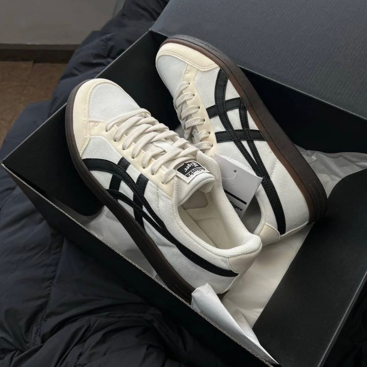 #現貨供應 ONITSUKA TIGER ADVANTI 鬼塚虎 黑白焦糖底 德訓鞋 1183B799