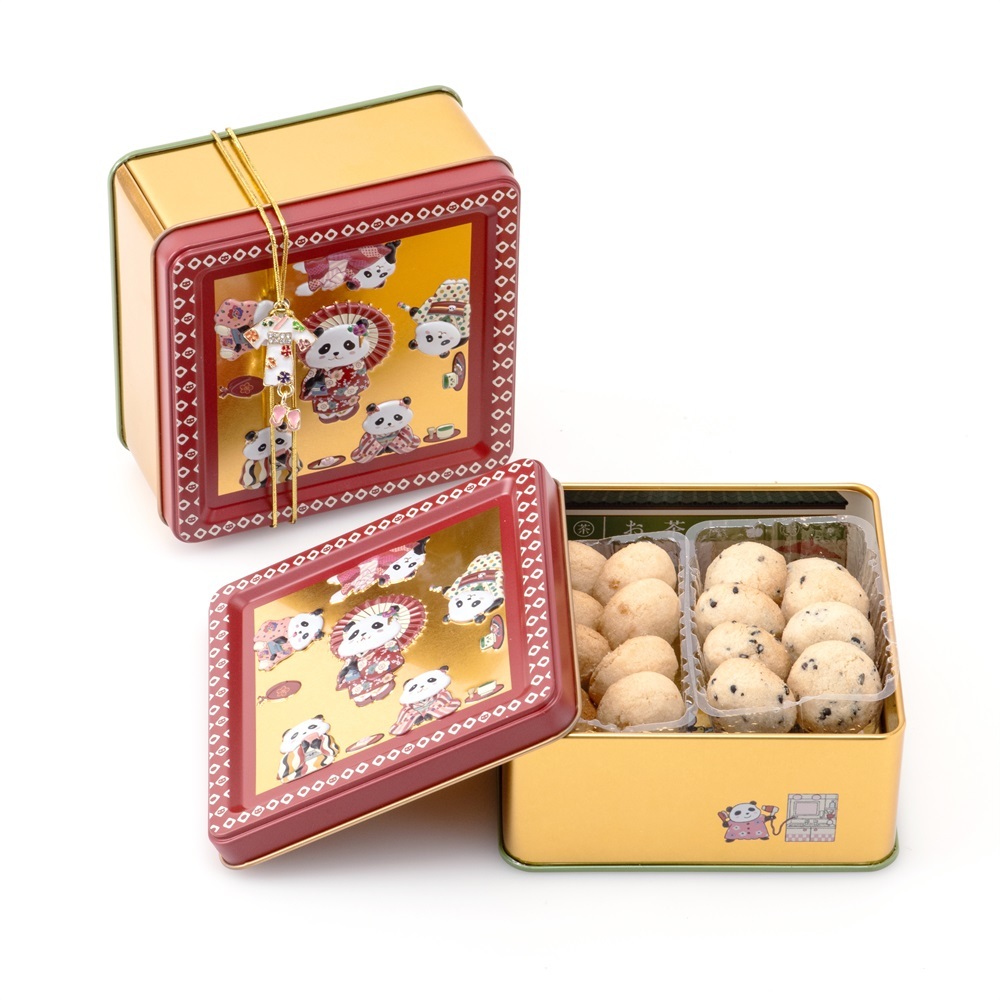 Aoyama Decarbo｜和服熊貓鐵盒無麩質餅乾