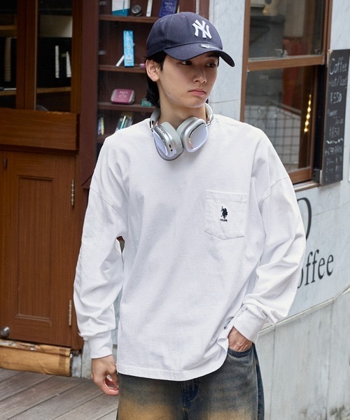 #預購 日本限定 U.S. POLO ASSN. 口袋 刺繡LOGO 薄長T 六色