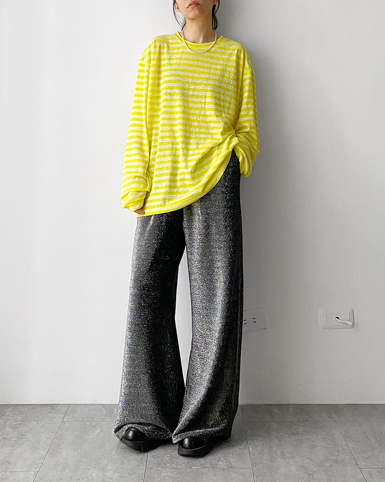 MFT-2621 條紋微透上衣