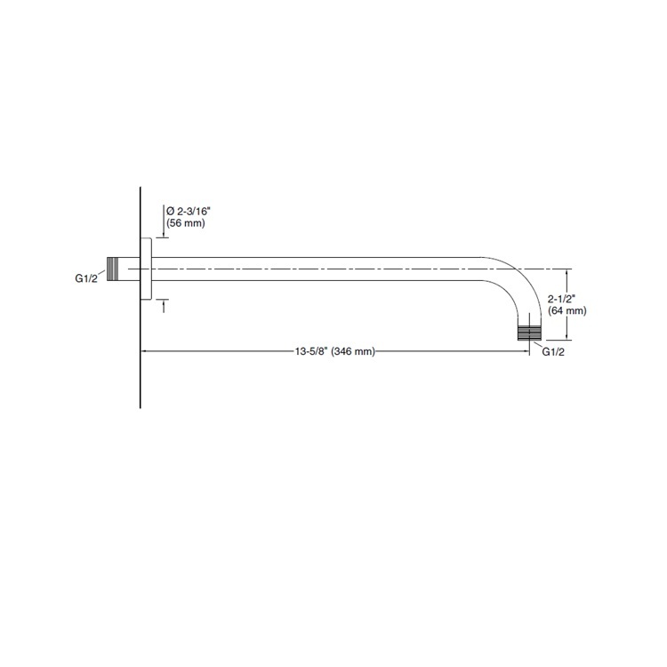 Kohler "Statement" K-26322T-2MB Wall Arm for Rainhead