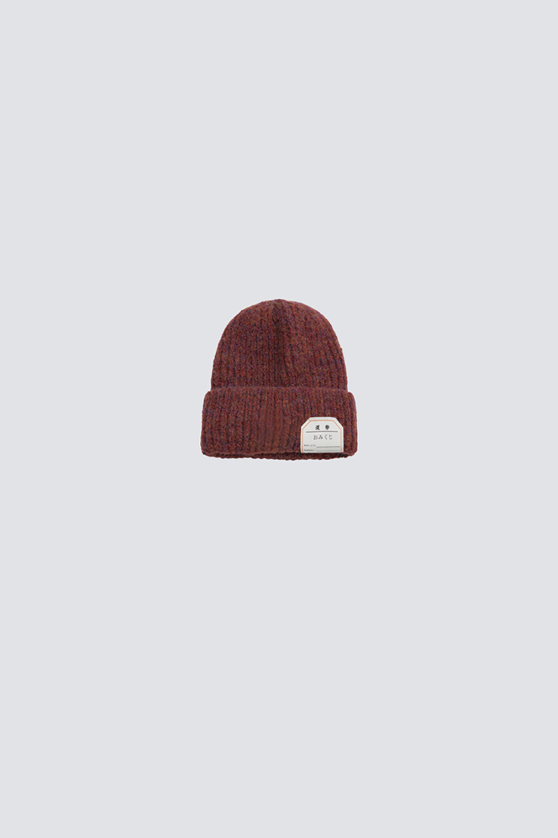 Thick Cotton Knitted Cold Hat｜Claret｜Hong Kong Original Design
