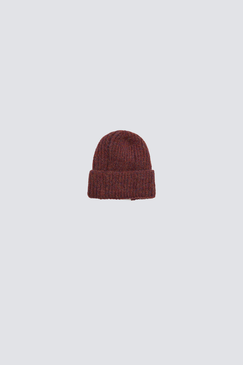 Thick Cotton Knitted Cold Hat｜Claret｜Hong Kong Original Design