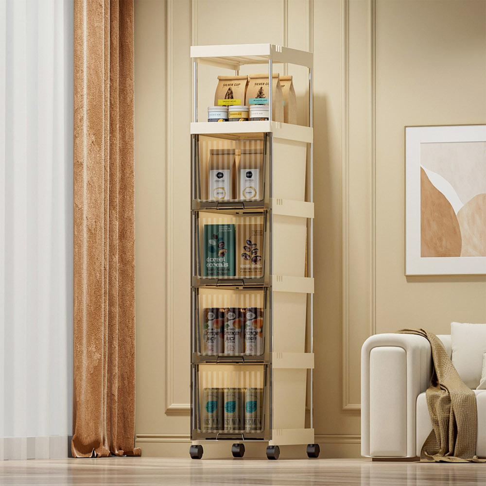 【AOTTO】18/28面寬附輪抽屜夾縫收納櫃(AC-018/AC-028)