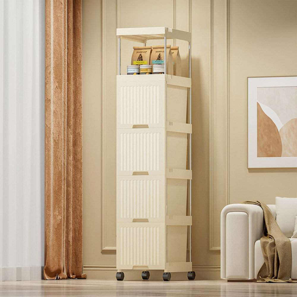 【AOTTO】18/28面寬附輪抽屜夾縫收納櫃(AC-018/AC-028)