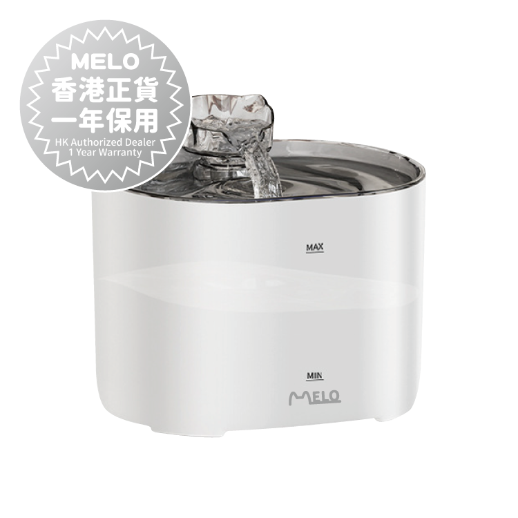 MELO 靜音寵物飲水機 - 水龍頭/湧泉出水模式 (白色) FT666 (原裝行貨, 一年保養)