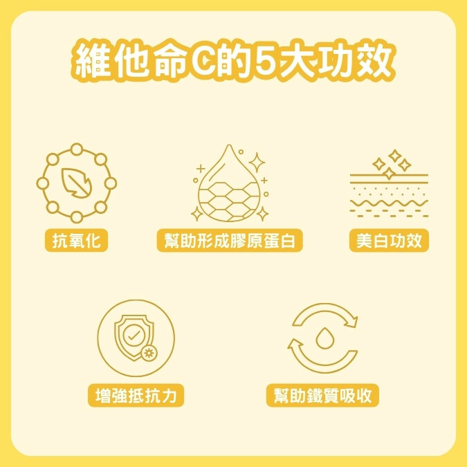 維他命C的5大功效