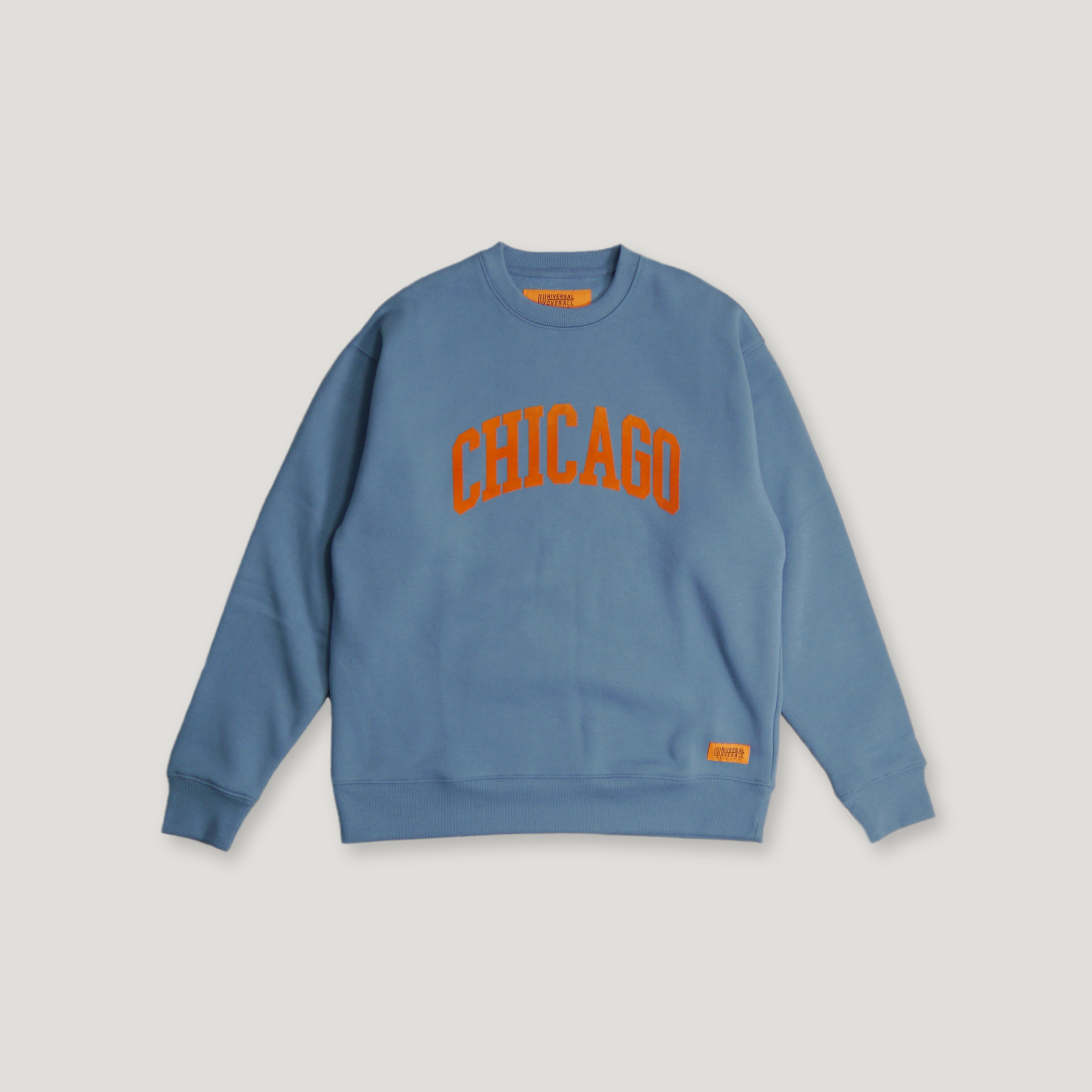 UNIVERSAL OVERALL CHICAGO Flocky Print Sweatshirt ╭ 2色 ╮