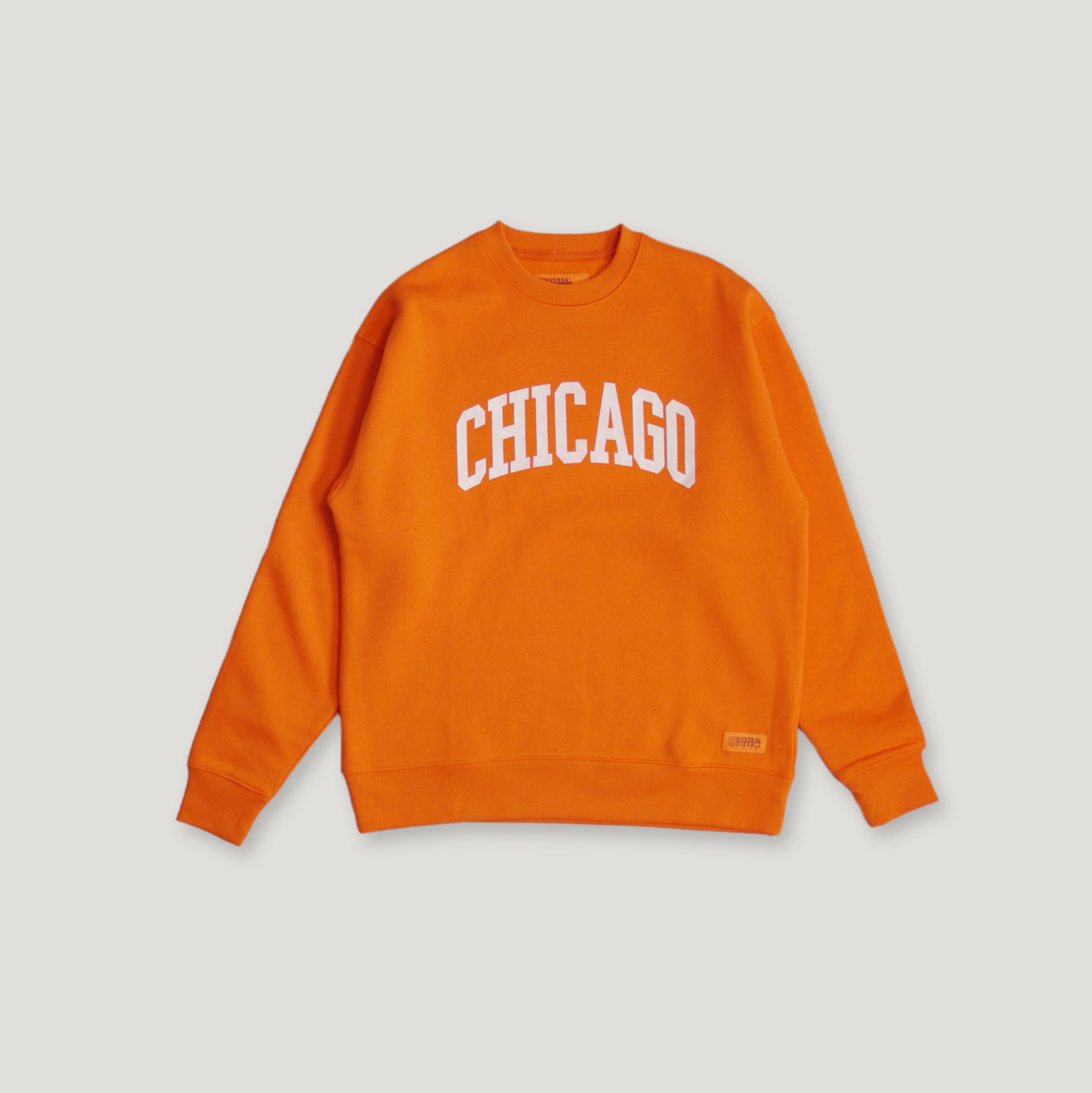 UNIVERSAL OVERALL CHICAGO Flocky Print Sweatshirt ╭ 2色 ╮