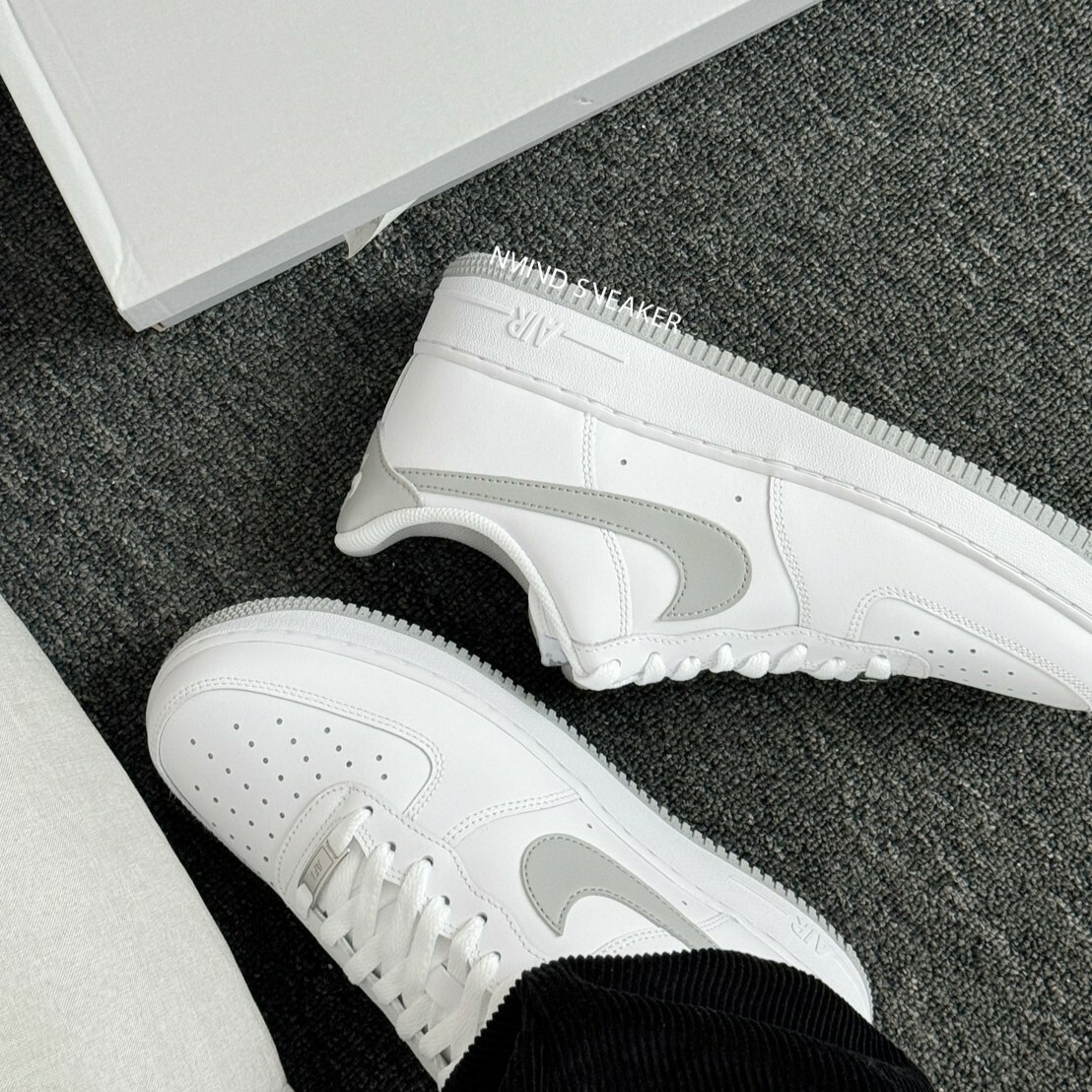 <2025ByeBye👋🏻> Nike Air Force 1 霧灰白 男鞋 (FJ4146100)