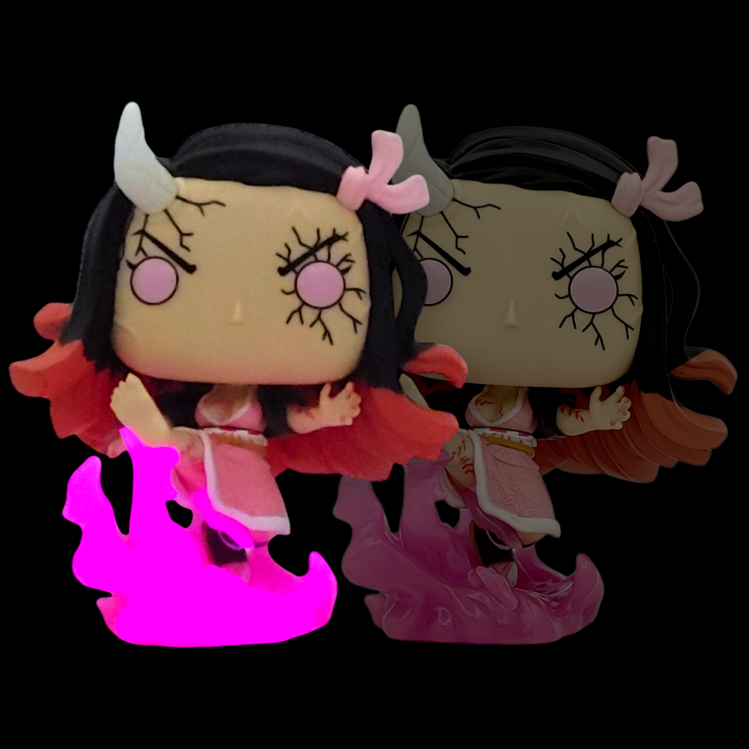 FUNKO POP PLUS<鬼滅之刃>竈門禰豆子_惡鬼化_飛踢(夜光版)-No.1663