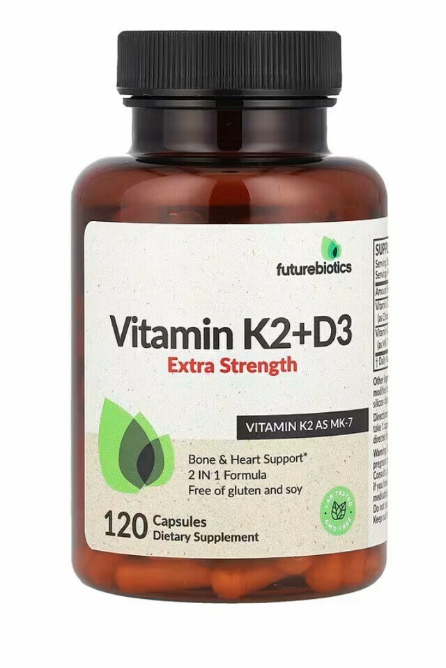 Futurebiotics 維生素 K2+D3 (最佳食用日期為2027年8月30日)