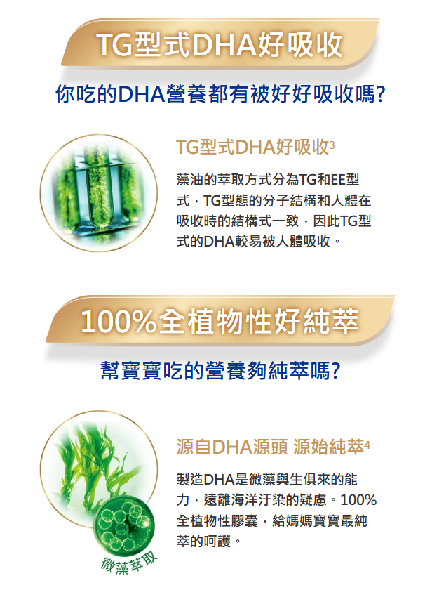 【惠氏媽咪】DHA藻油膠囊60粒