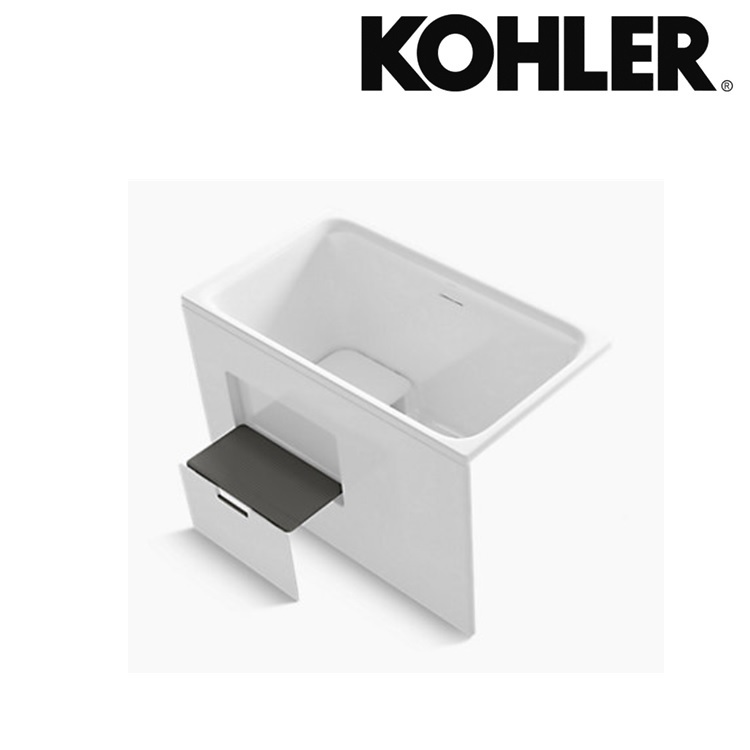 Kohler "Flexispace" K-26758T-R-0 Soaking Acrylic Right Corner Bathtub (with Step)