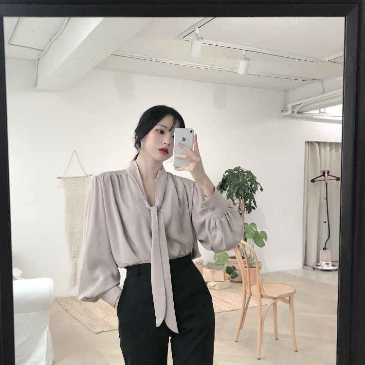 【現貨】情侶裝-簡約素面襯衫/綁帶造型洋裝