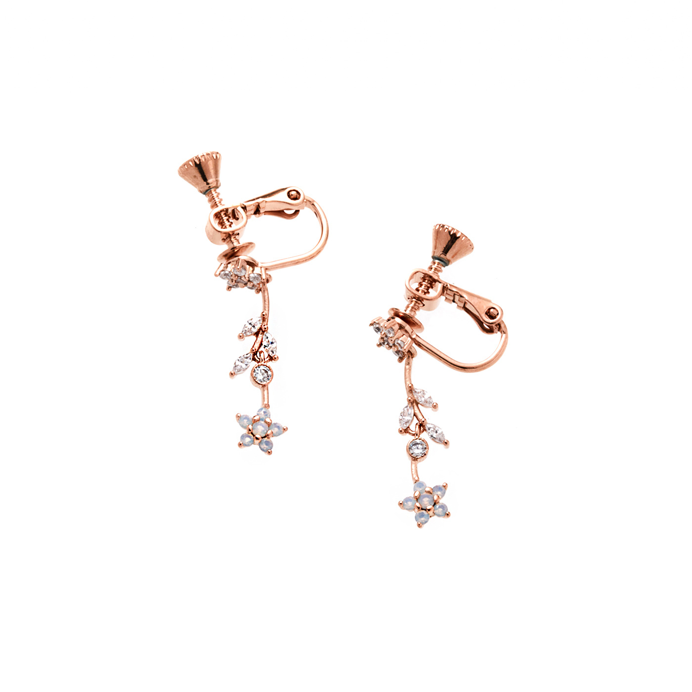 平價飾品,花,夾式耳環