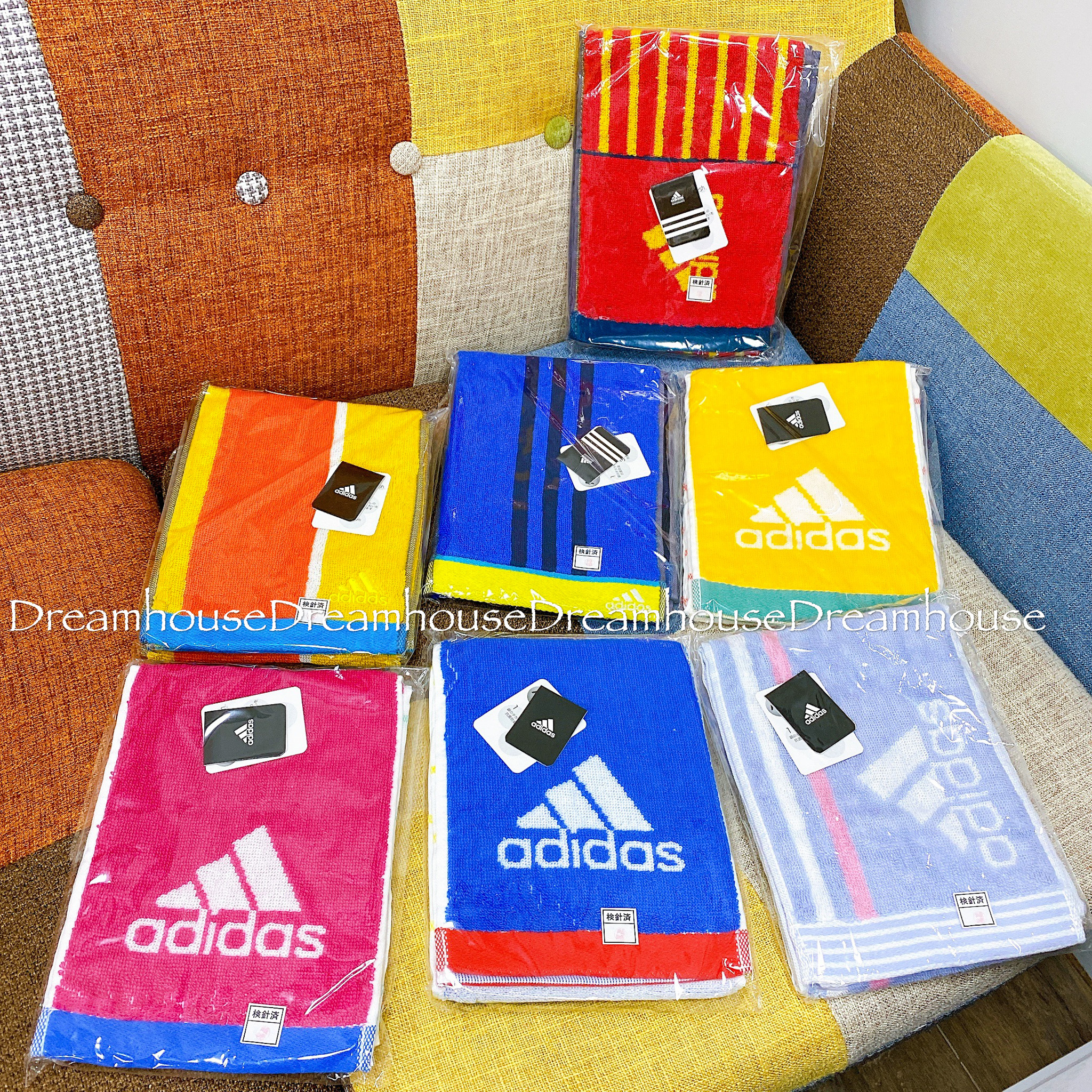 ADIDAS 愛迪達 純棉 抗菌防臭加工 運動毛巾 長毛巾 洗臉毛巾 手巾 小浴巾 長巾 洗臉巾