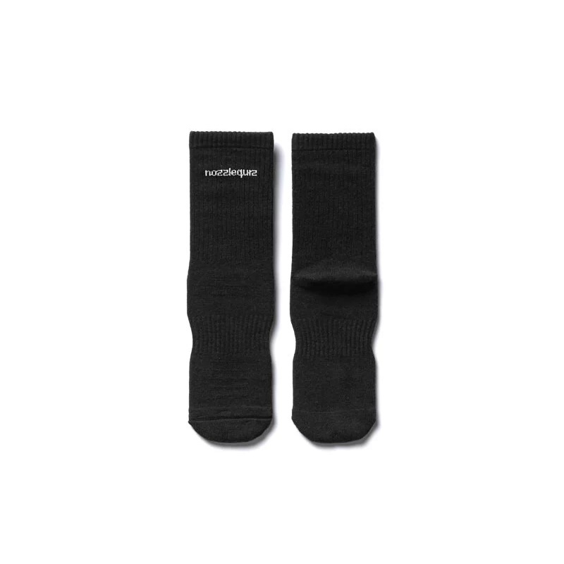 Essential 中筒休閒襪 - 黑