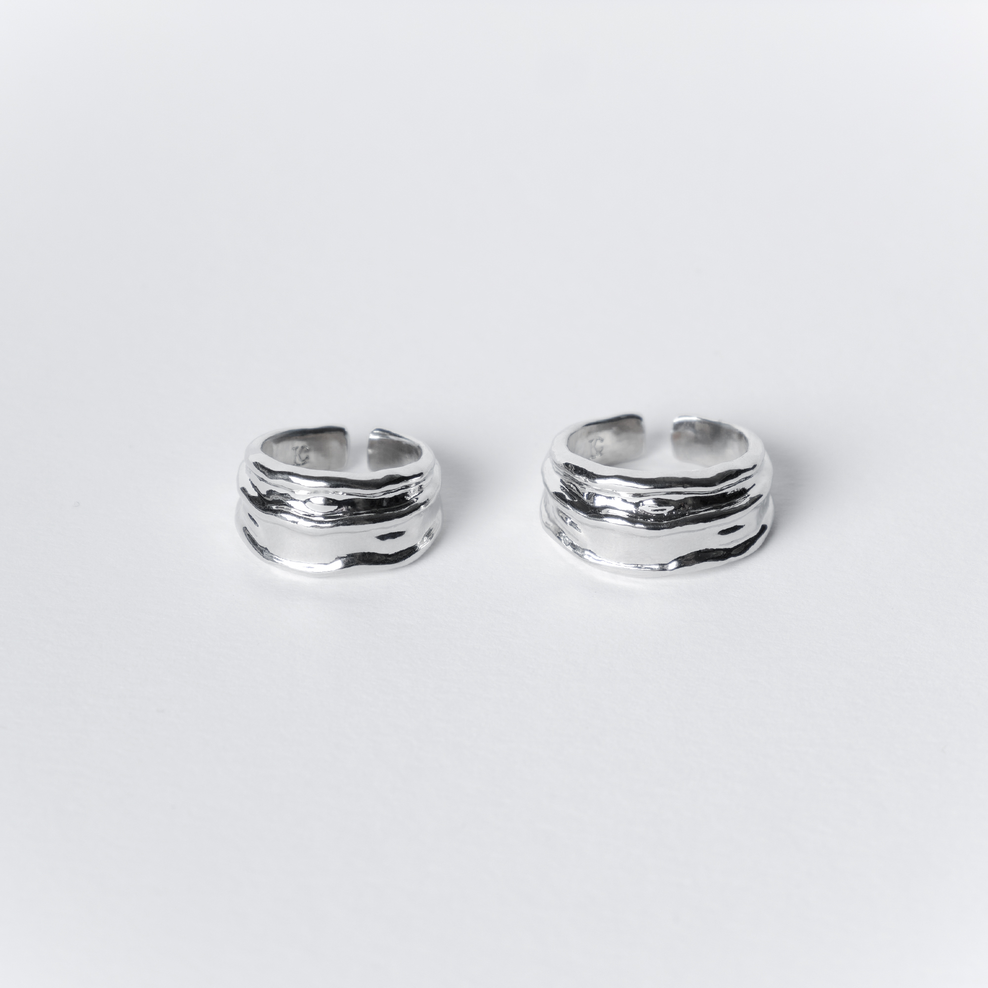 Liam Conner / 不規則雙層開口戒 #002-R02