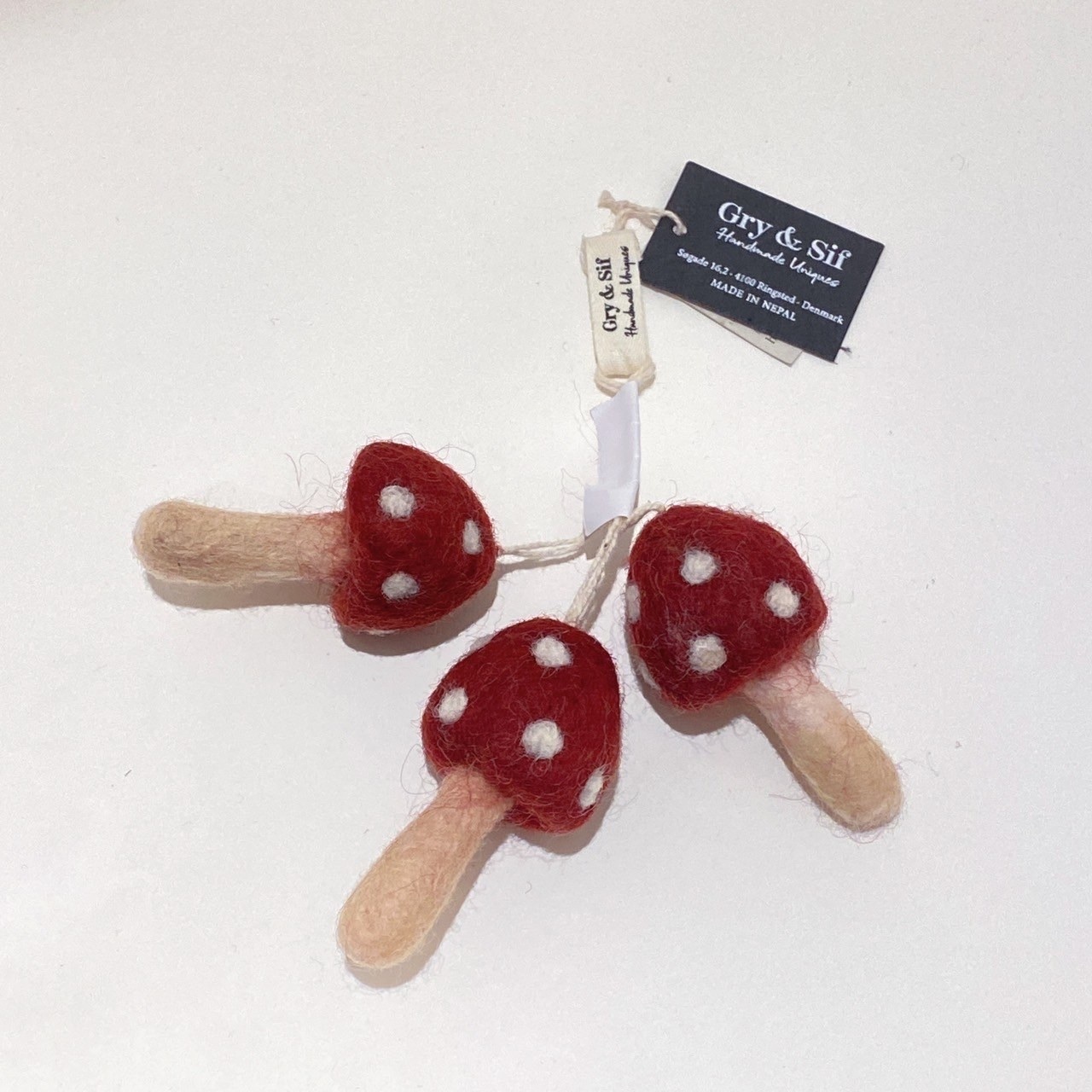 聖誕羊毛氈蘑菇（3入一組）