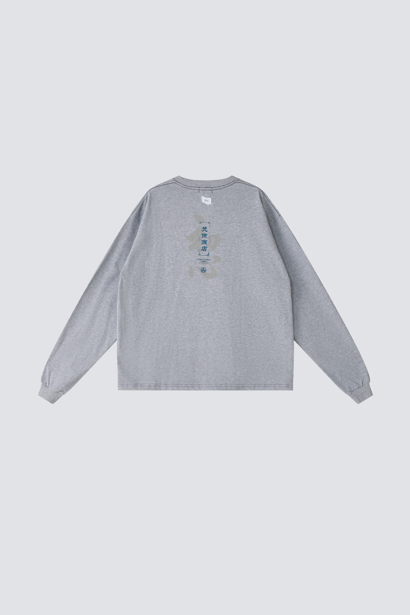 FUMBLE Store heavy weight long sleeve Tee｜Grey｜Hong Kong Original Design