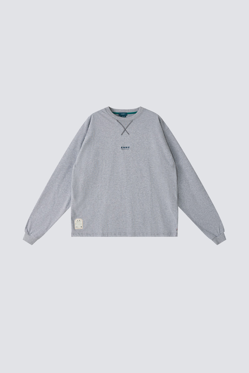 FUMBLE Store heavy weight long sleeve Tee｜Grey｜Hong Kong Original Design
