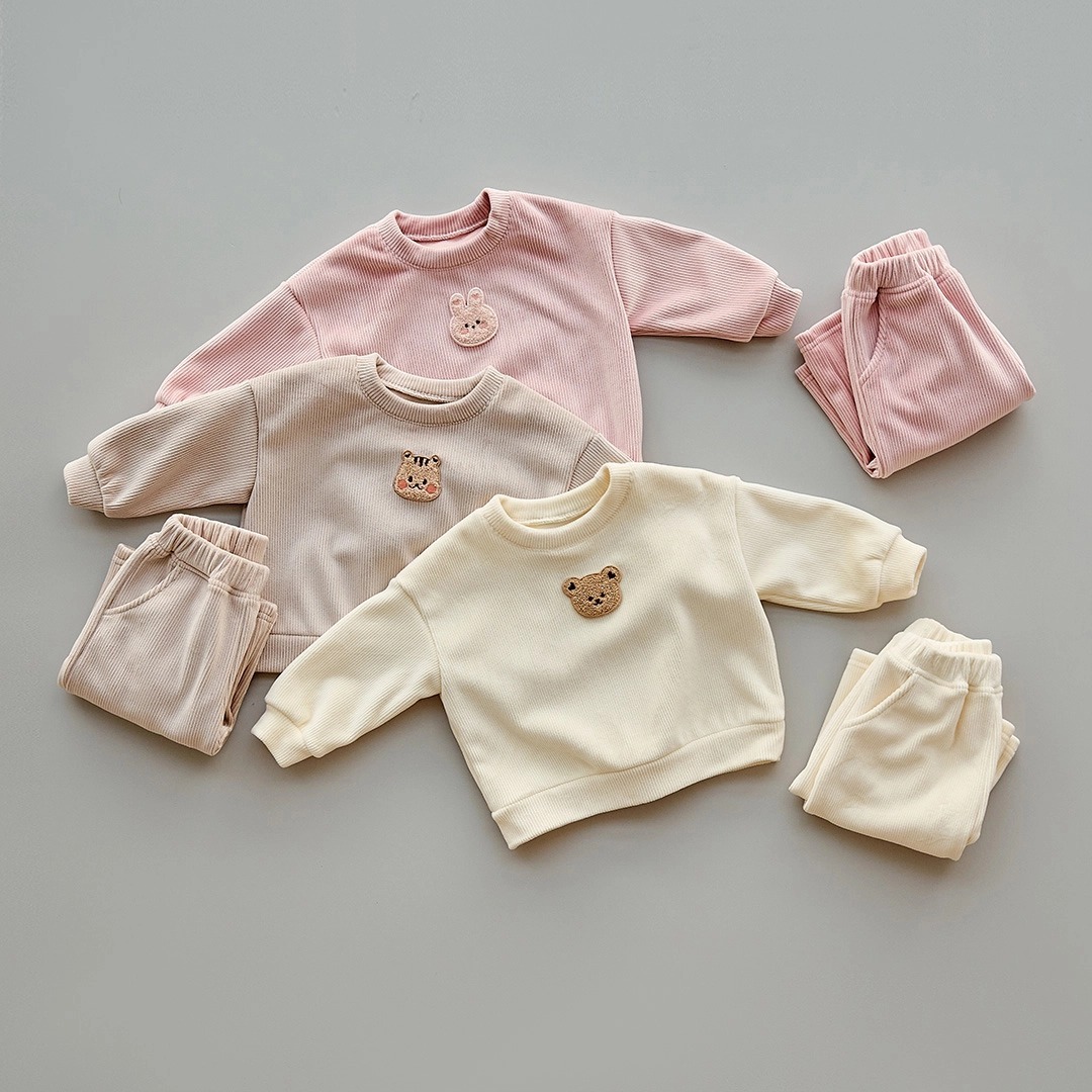 DTD暖心純色系列-天鵝絨羅紋上下套裝