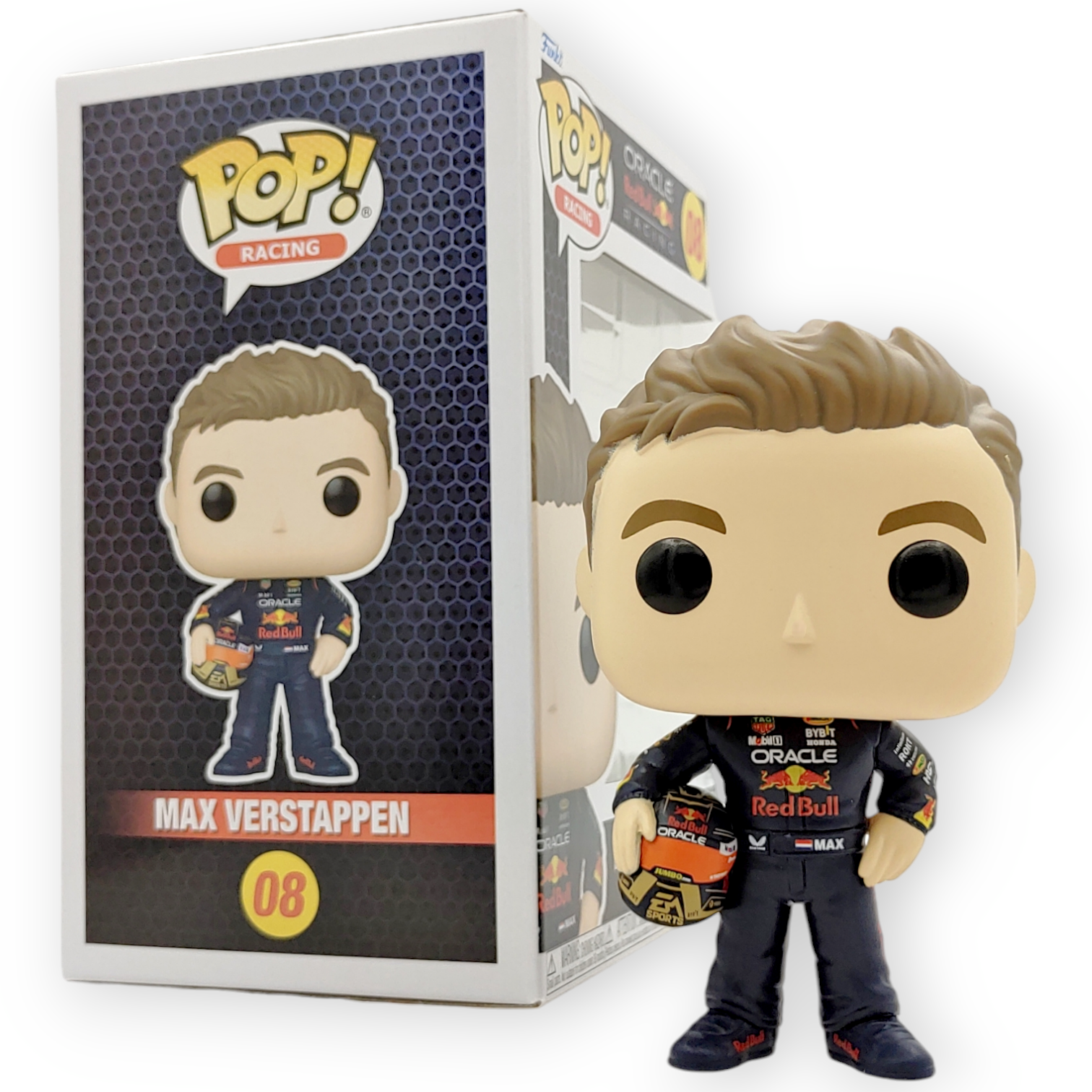FUNKO POP <Formula 1>紅牛車隊-韋斯塔本_攞頭盔-No.08
