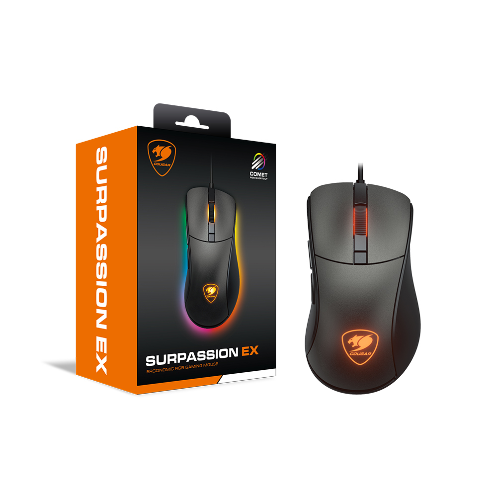 COUGAR 美洲獅 Surpassion EX 人體工學 RGB 電競滑鼠 福利品