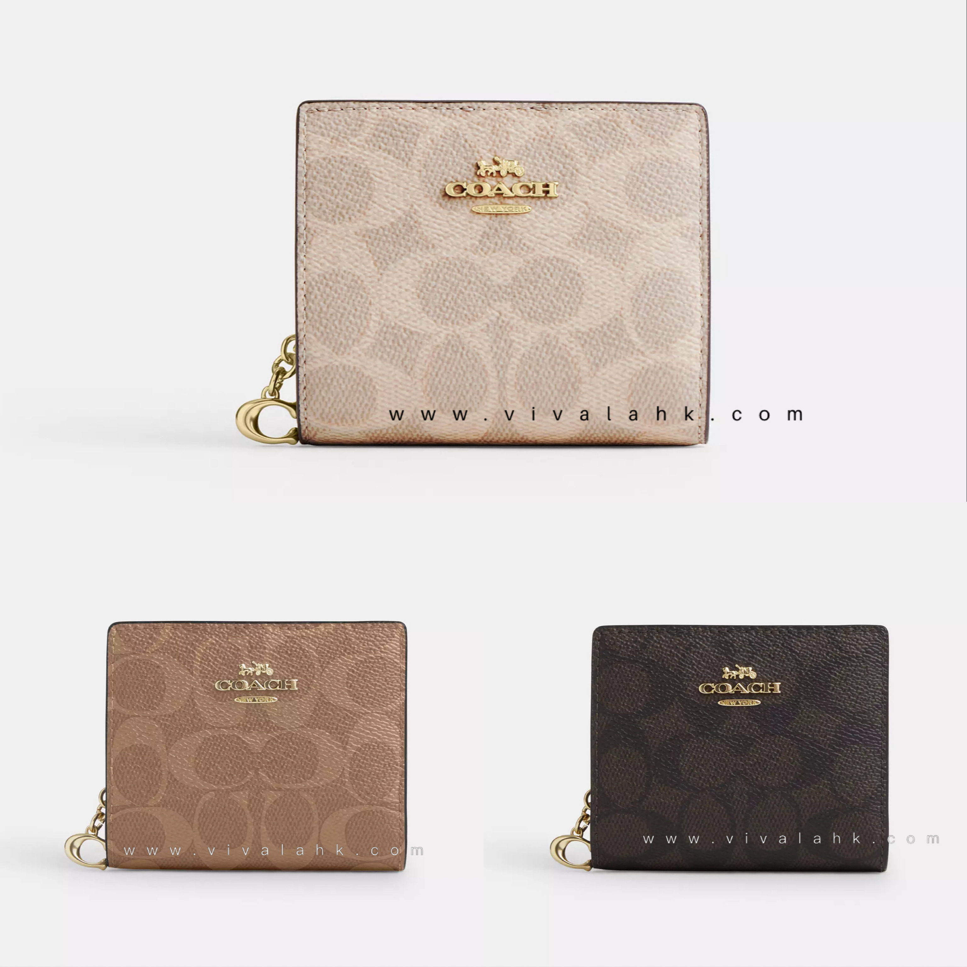Coach - Snap Wallet in Signature Canvas (CW789)