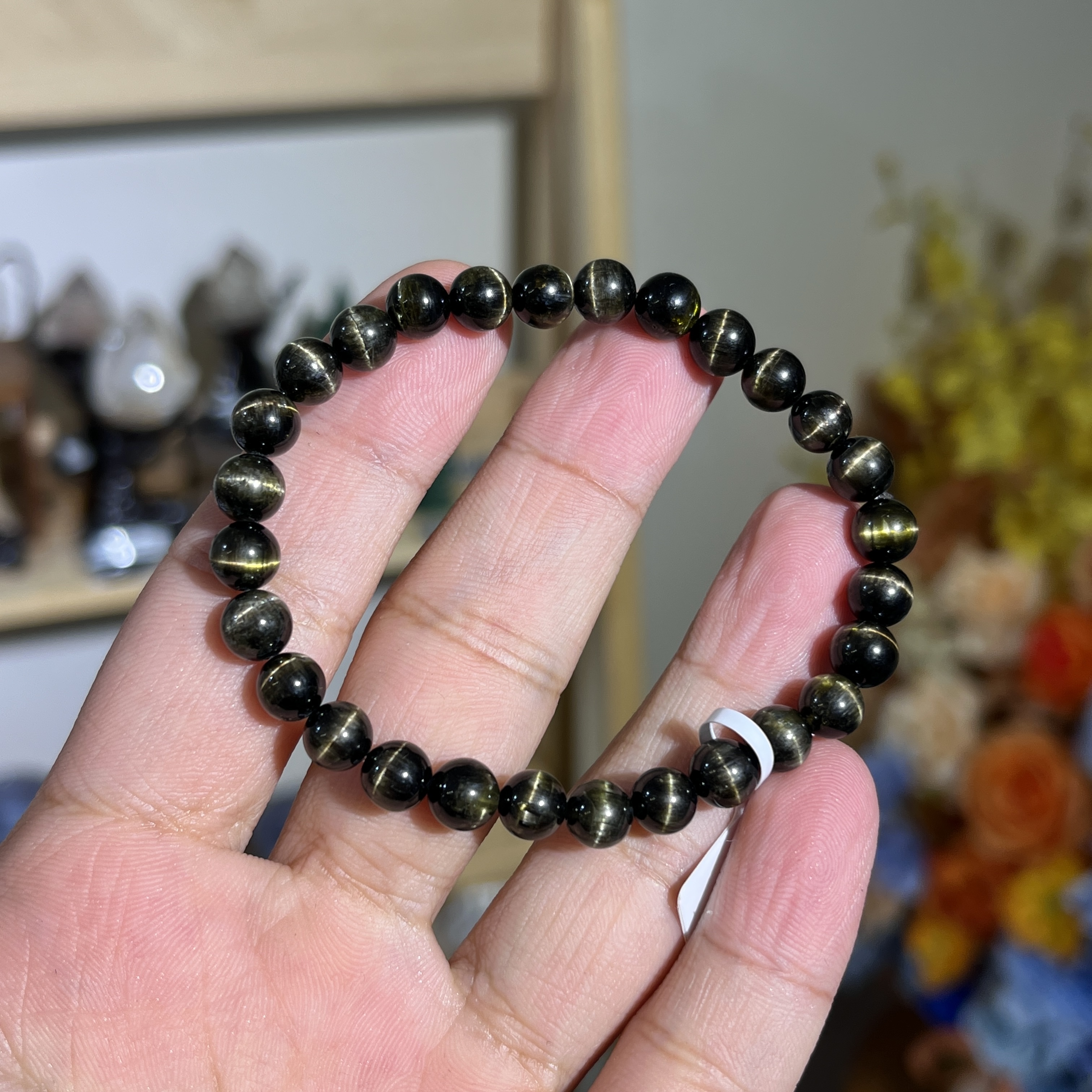 貓眼金綠碧璽 18921 6.5mm