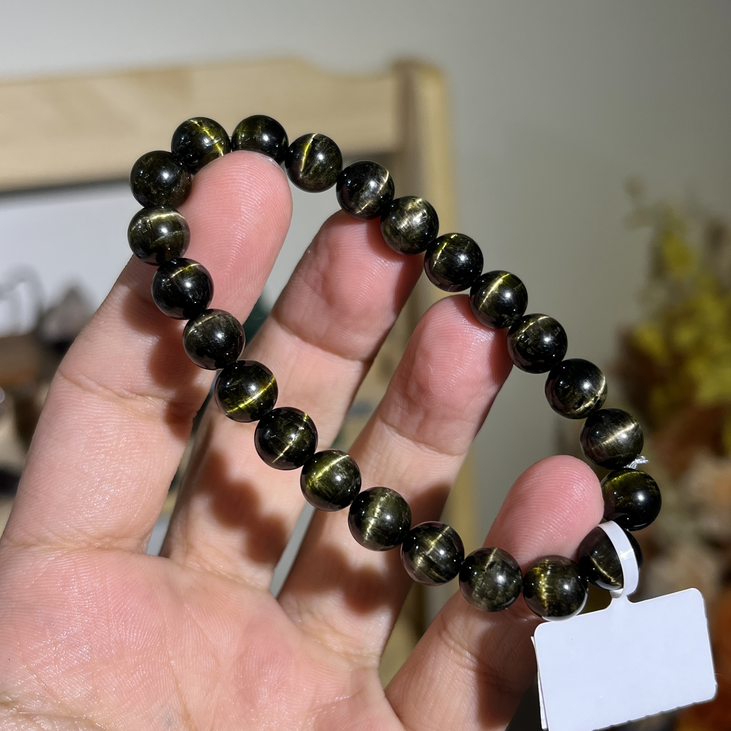 貓眼金綠碧璽 18926 8mm