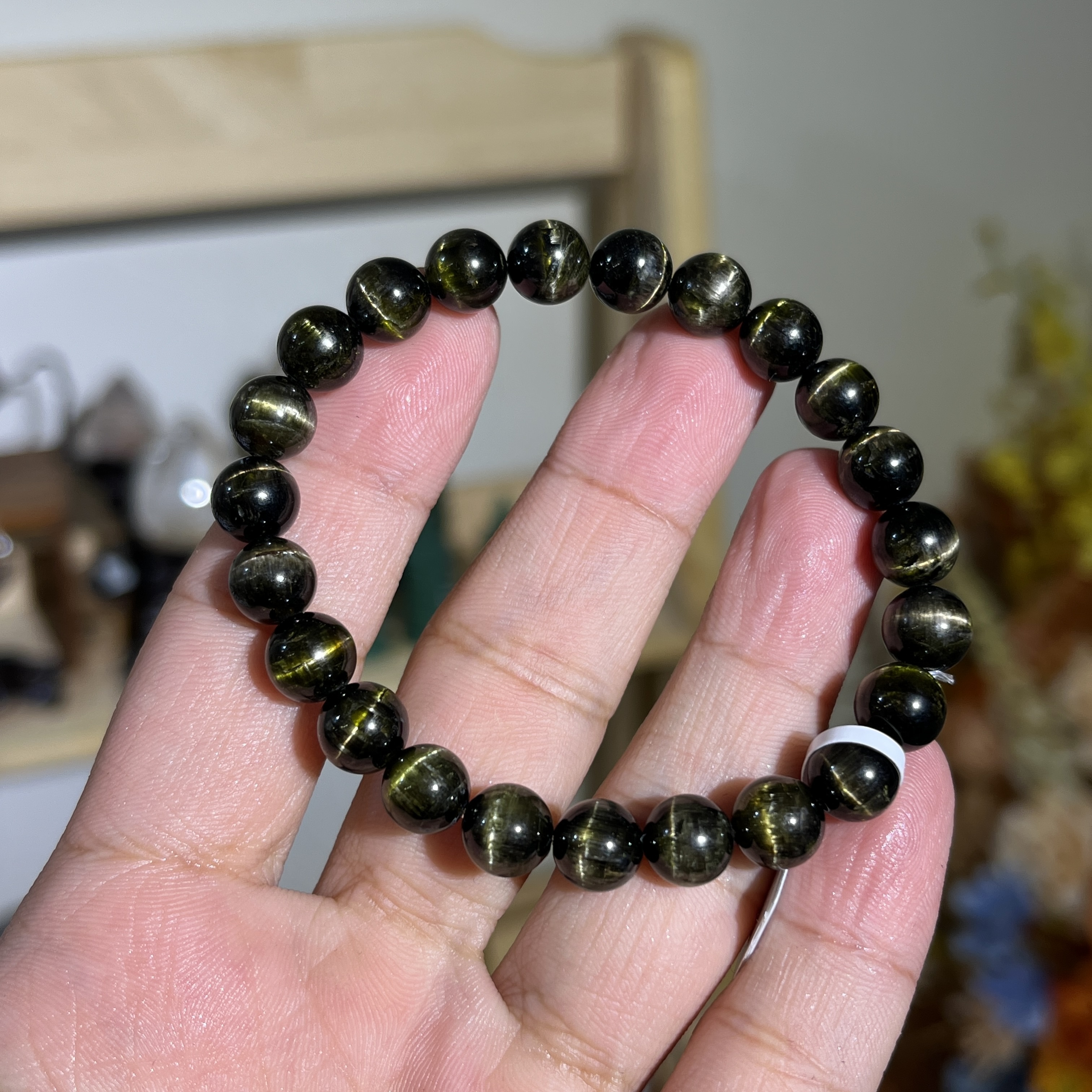 貓眼金綠碧璽 18926 8mm