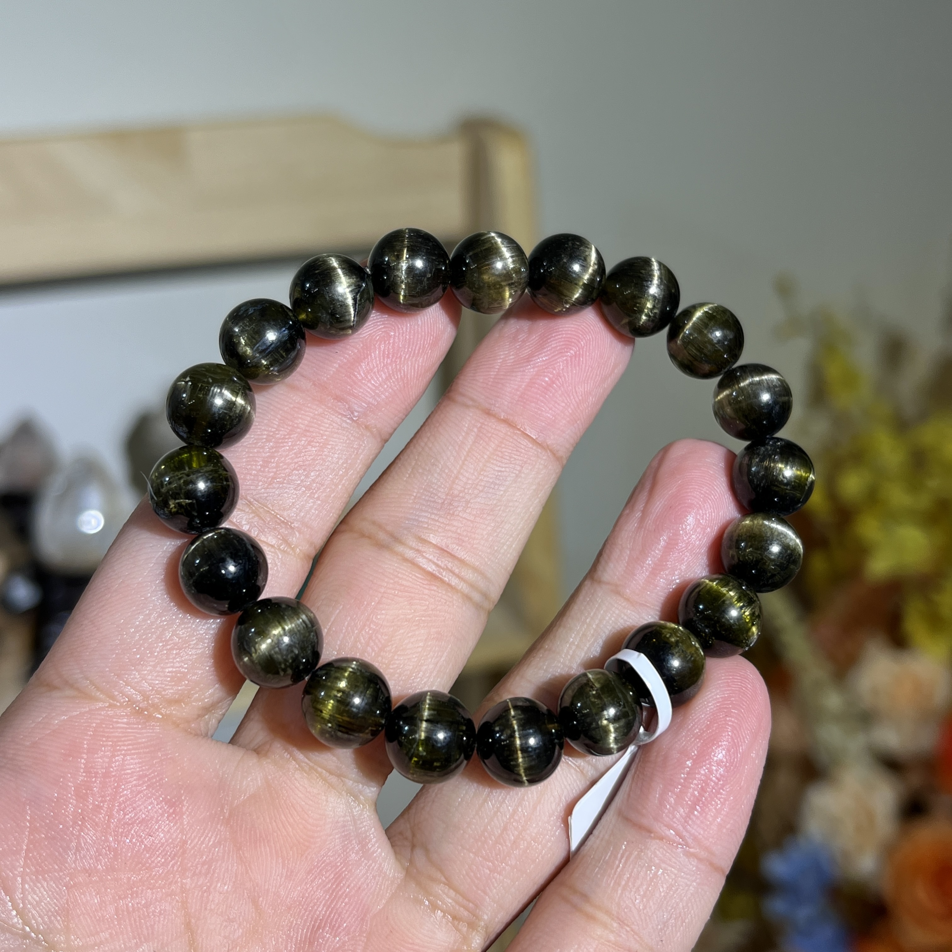 貓眼金綠碧璽 18930 9.5mm