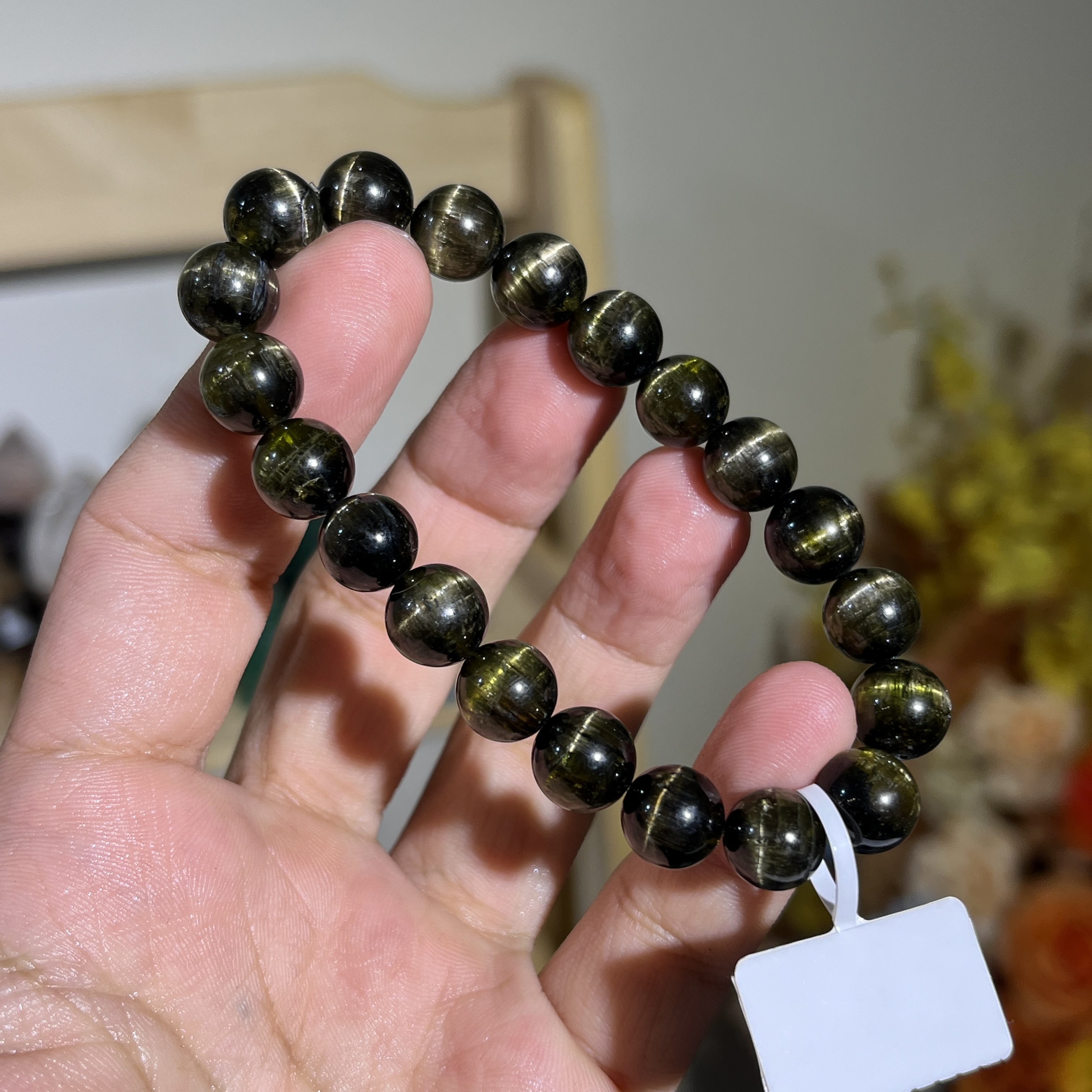 貓眼金綠碧璽 18930 9.5mm