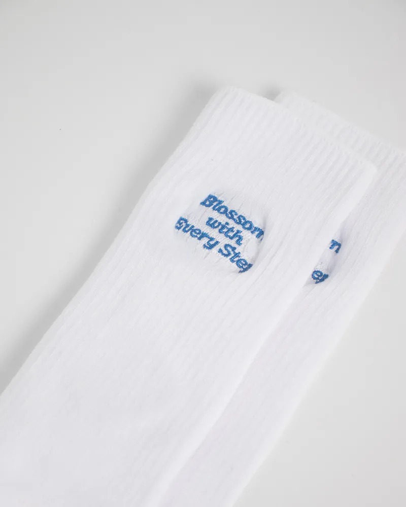 Faam Blossom 花朵針織高筒襪(二入組)
