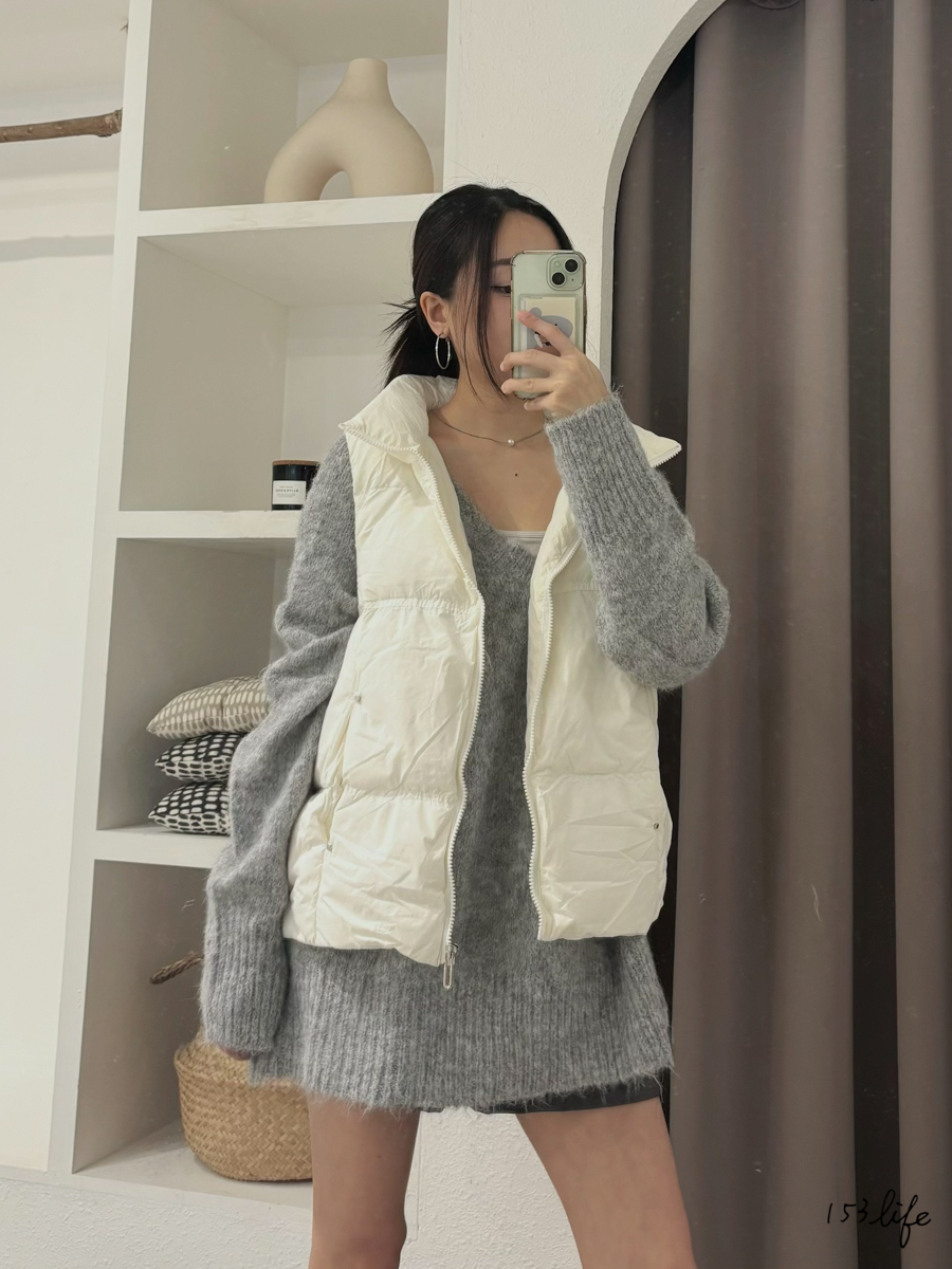 |現貨|基本款輕盈感羽絨背心(2色)