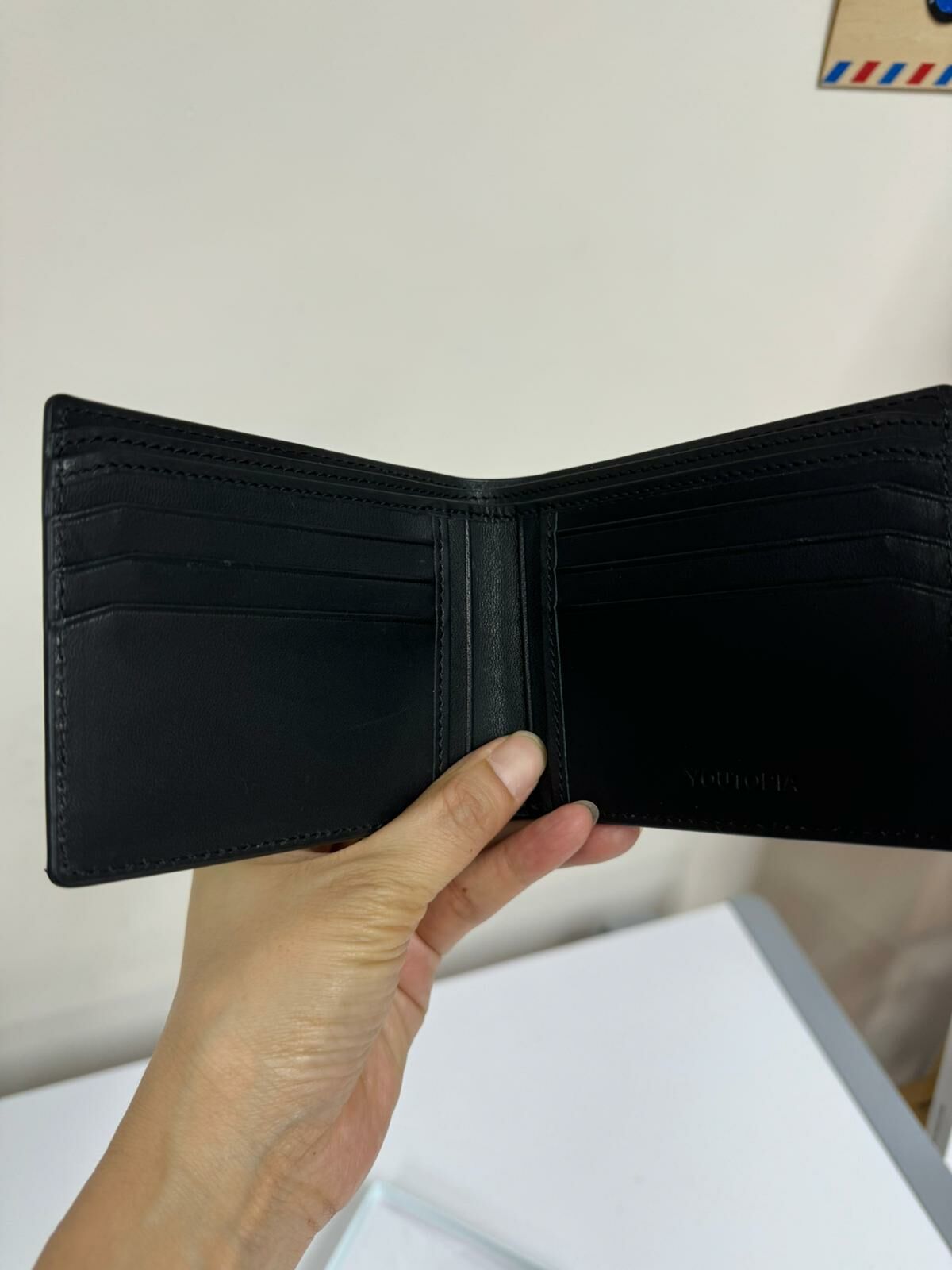 意大利男裝真皮錢包 黑色