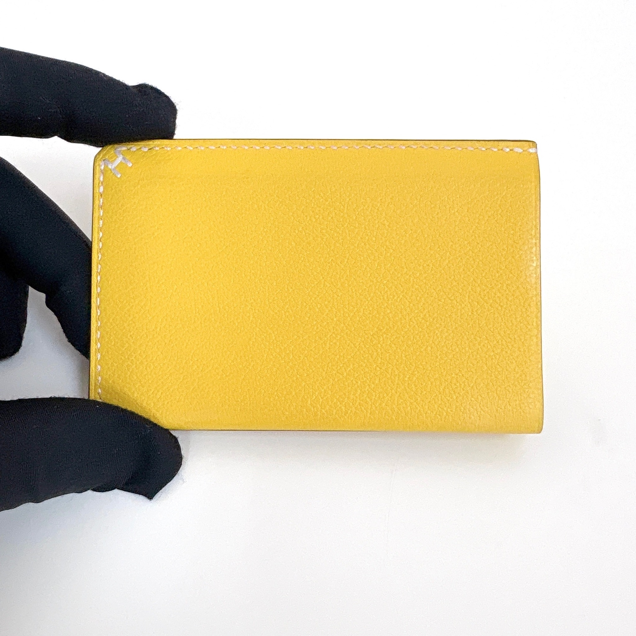 Hermes Card Holder - Yellow