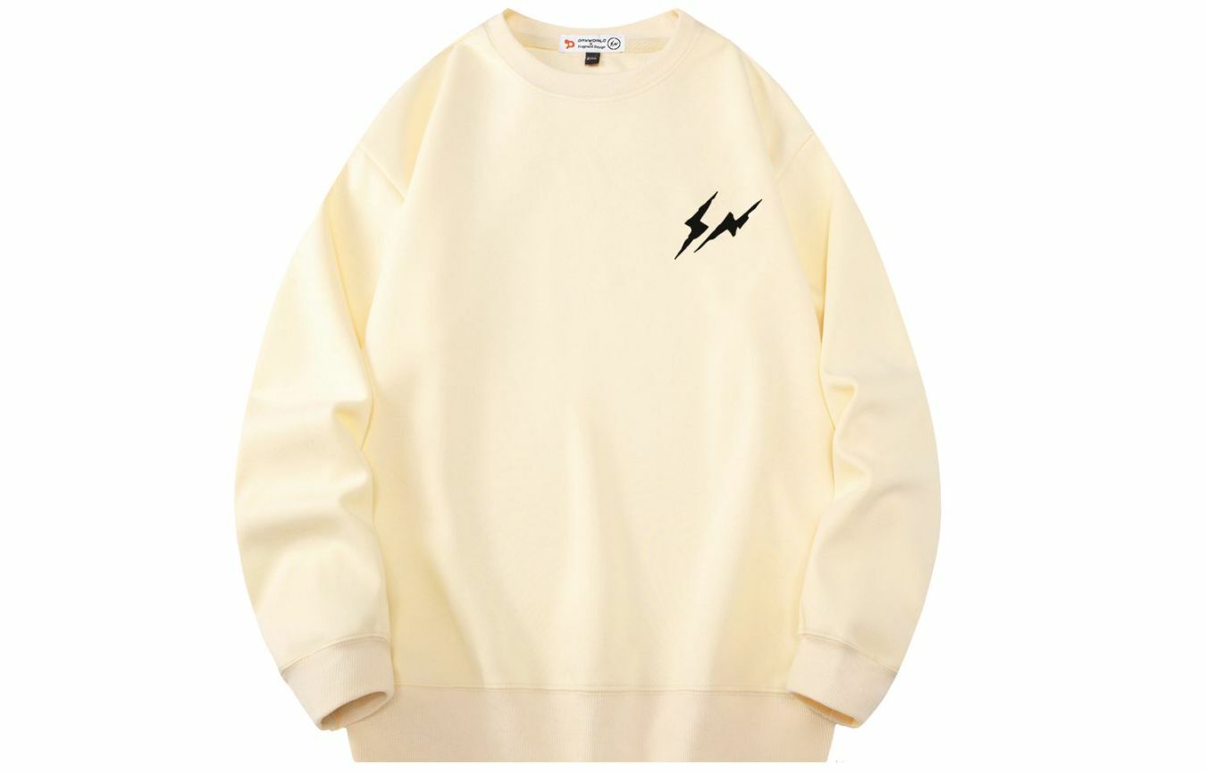 聯名 Dryworld X Fragment Design 胸口小閃電 背後大閃電 藤原浩 長袖上衣 衛衣 大學T FD-ZDAG1235KT1036