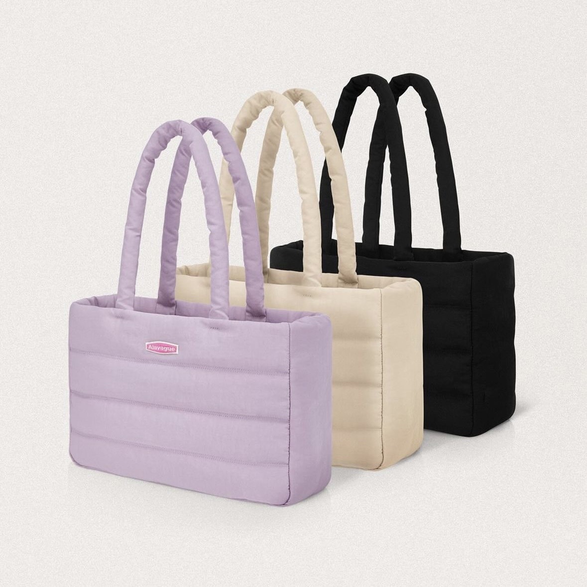 預購┃韓國 Alavague Abalone Bag M 再生 尼龍 刺繡 單肩包 手提包