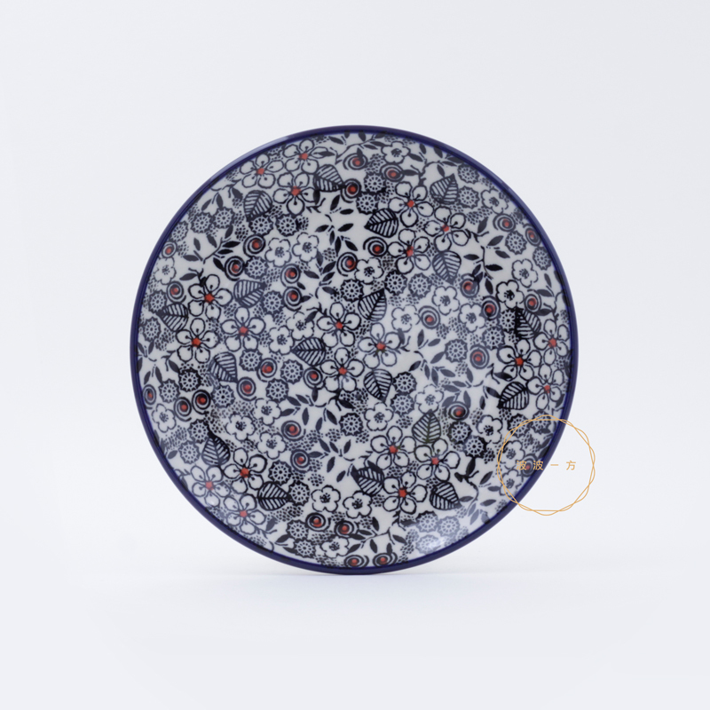 圓盤-Ø17.5cm-浮世黑與紅