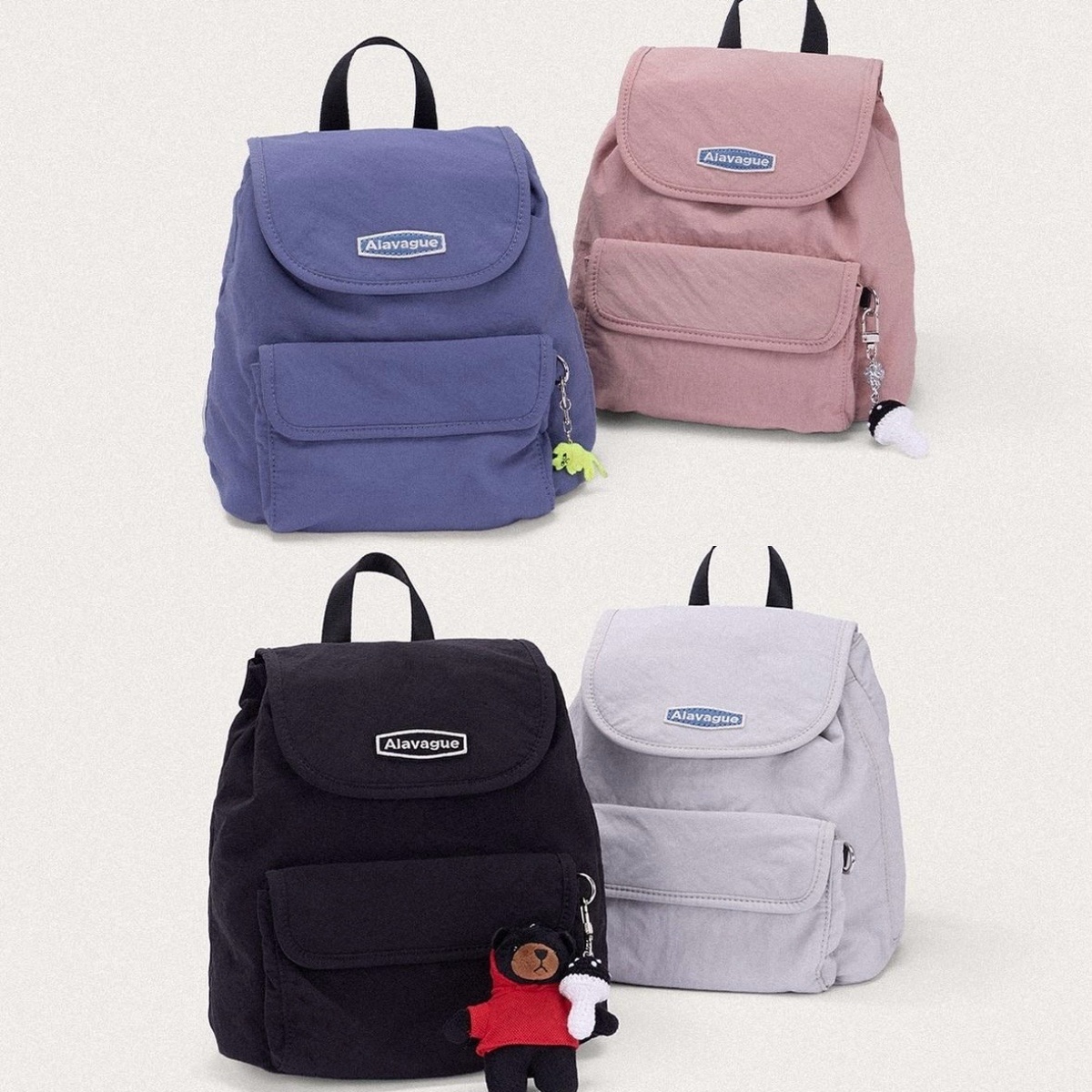 預購┃韓國Alavague PERRIN BAG S 再生尼龍後背包S號