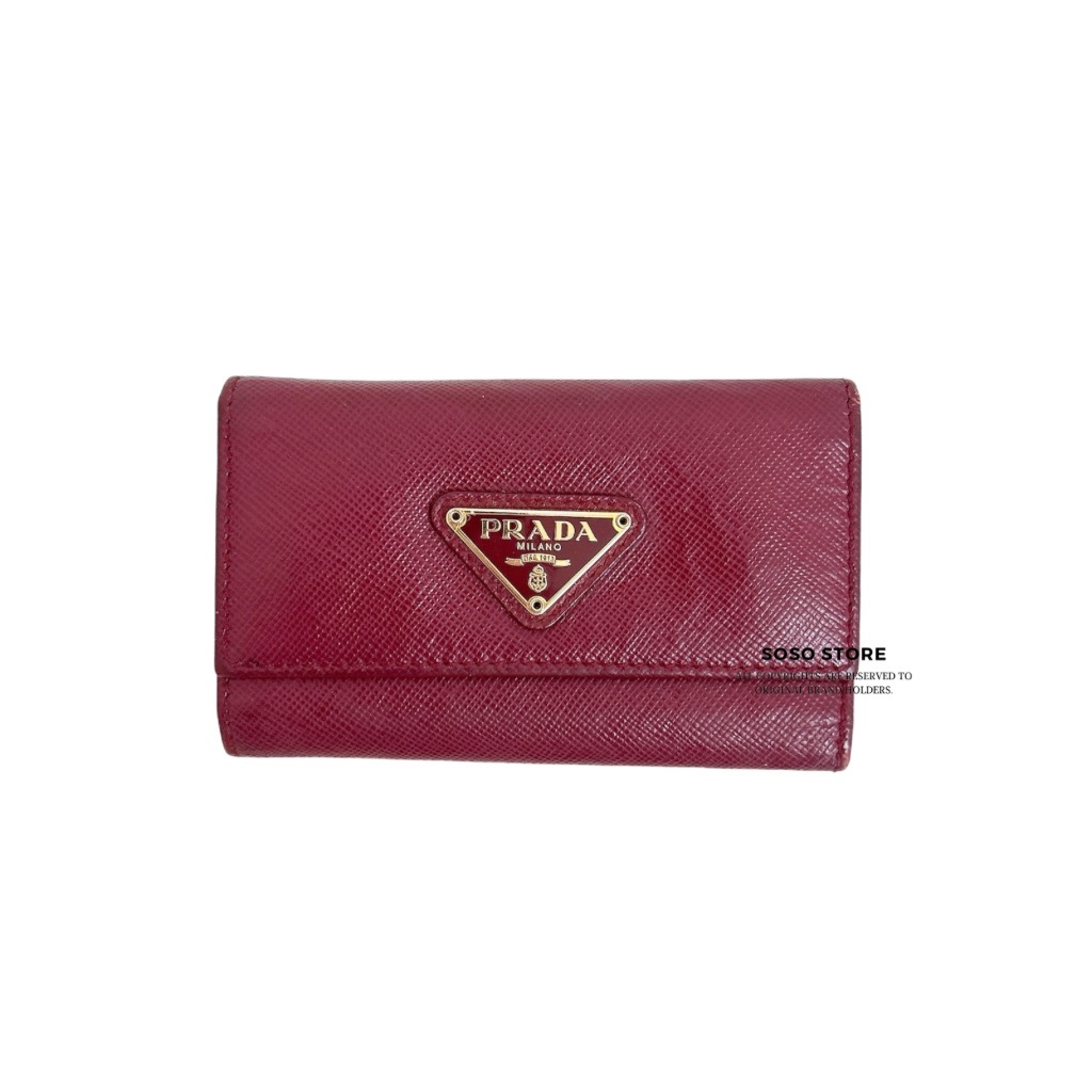 Prada Key Holder - Red / Ghw