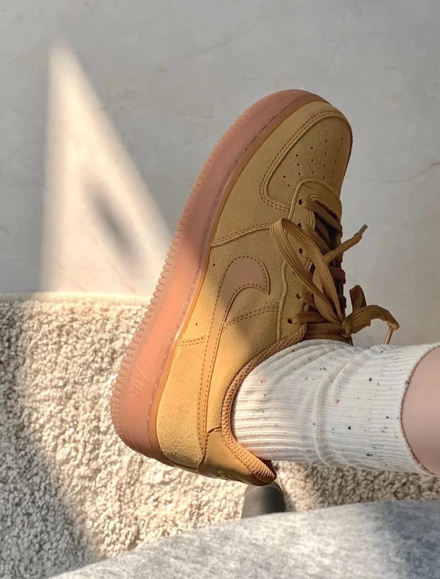 Nike Air Force 1 Low AF1 GS 大童 大地色 小麥色 HQ7476700