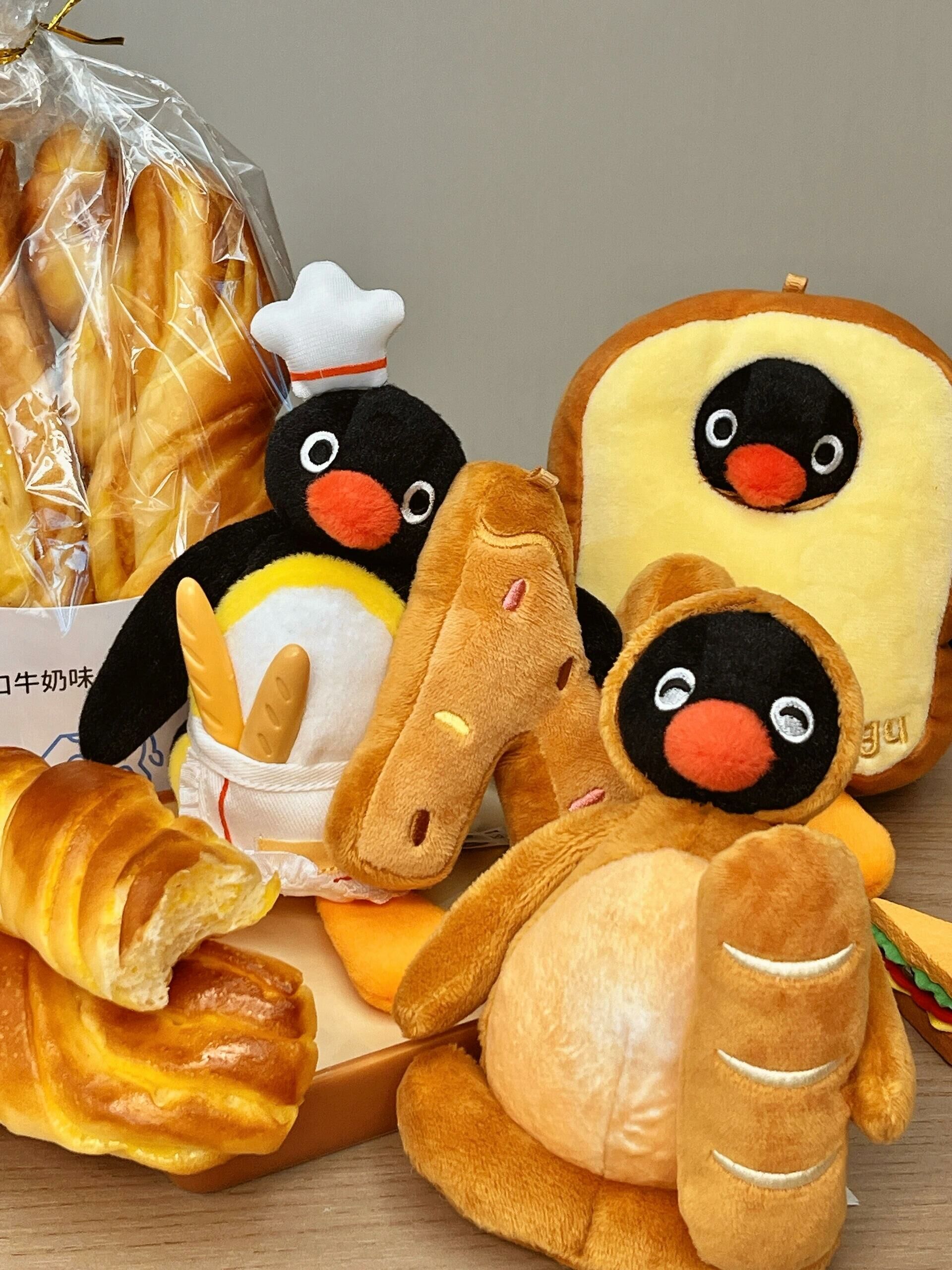 PINGU 正版授權 企鵝麵包超人系列 奶油吐司 吊飾 鑰匙圈 麵包 3款(任買兩件711免運)/預購