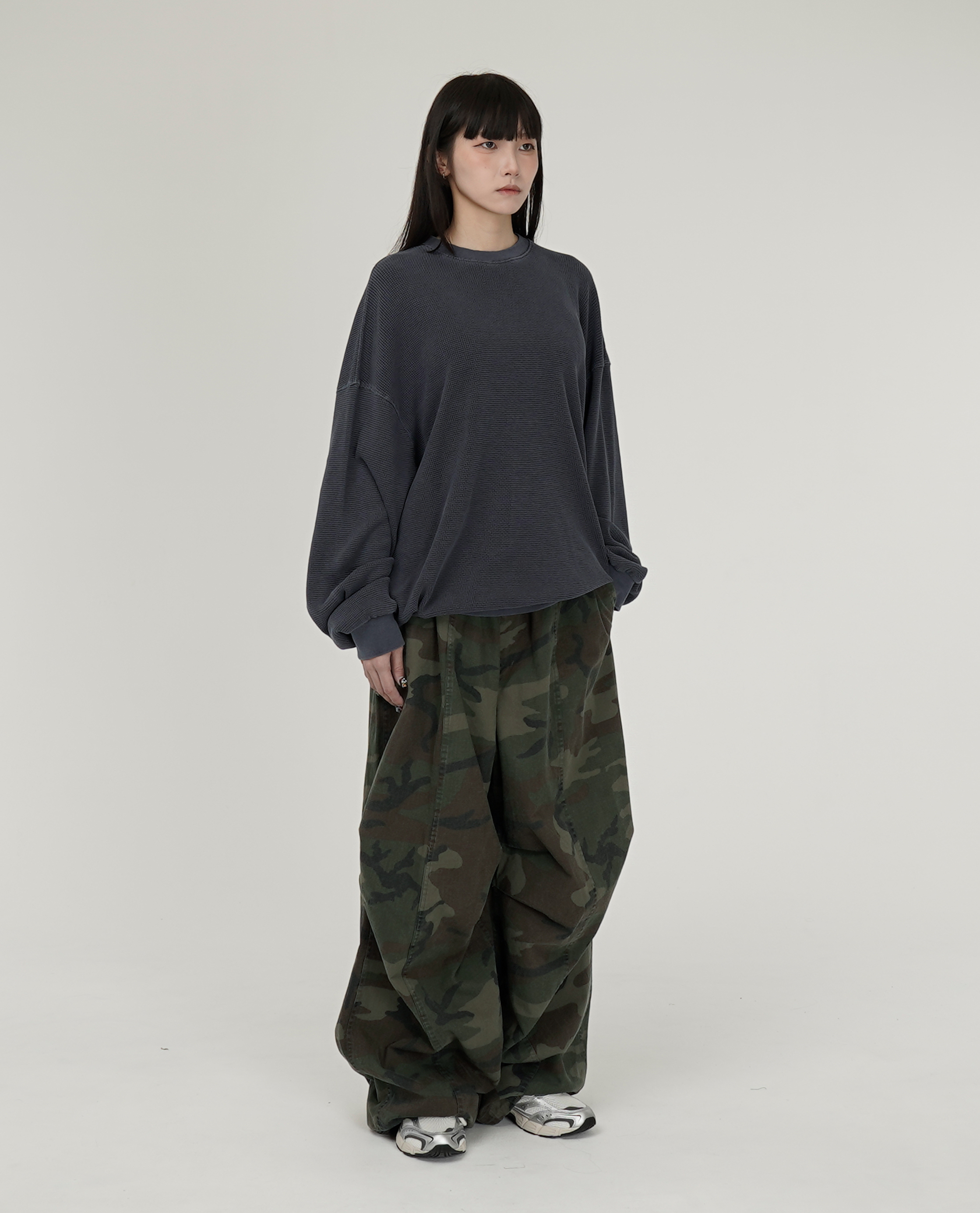 內綁繩水洗抗撕裂迷彩褲